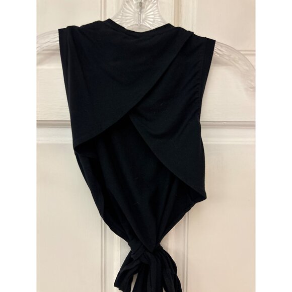 Fabletics Marissa Tie-Up Tank Black XS Sleeveless Wrap-Back Design - Picture 3 of 14